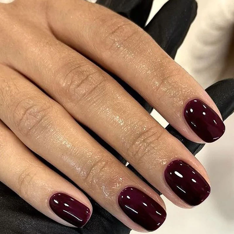 Coffin Nails Solid Color Press On Nails