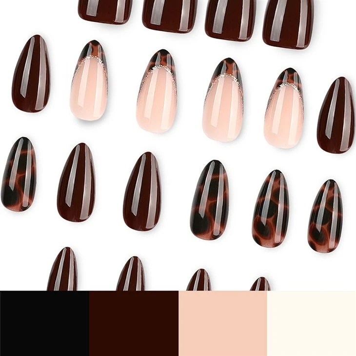 Leopard French Press On Nails best