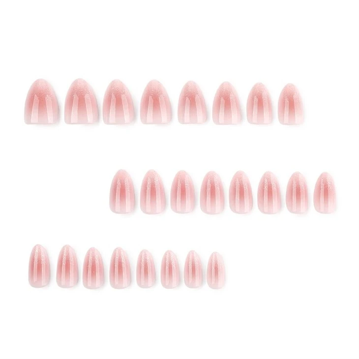 Pink Glitter Ombre Press On Nails suppliers
