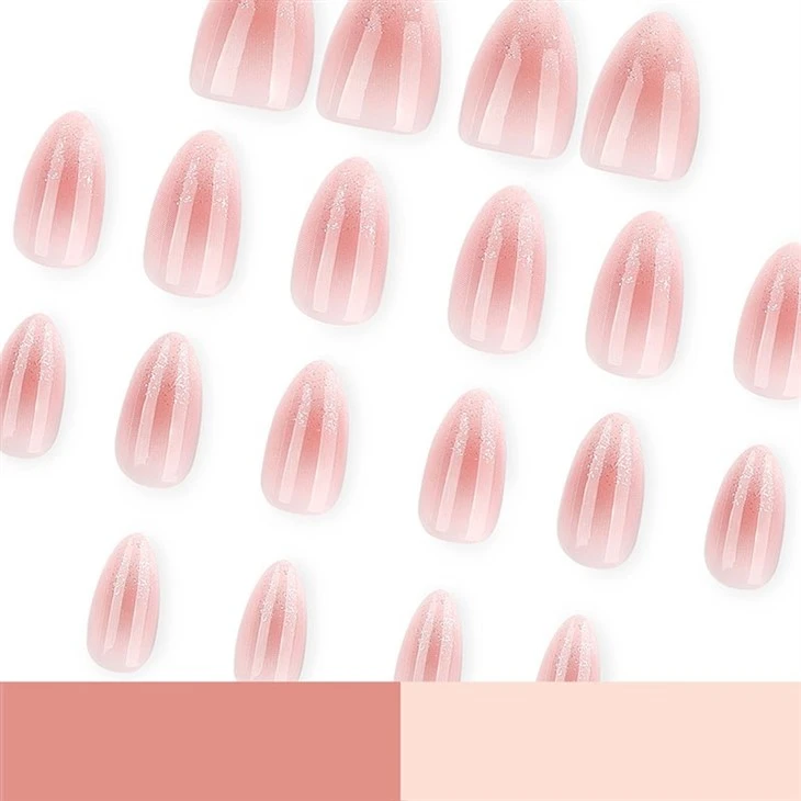 Pink Glitter Ombre Press On Nails best