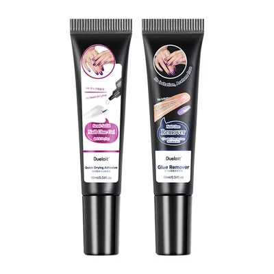 No UV Lamp Semi-Solid Nail Glue With Remover Kit