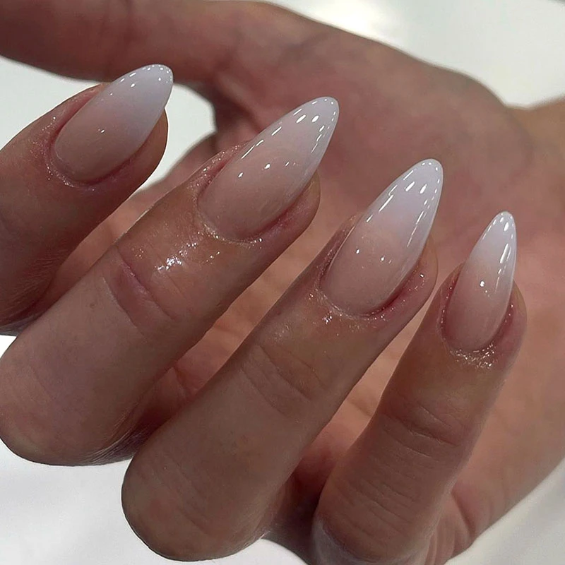 White French Ombre Press On Nails