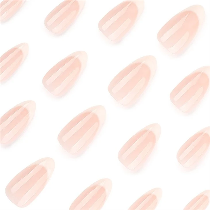 White French Tips Press On Nails factory