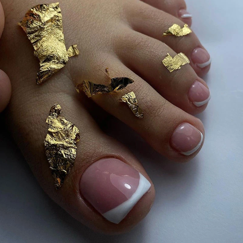 White French Toe Nails